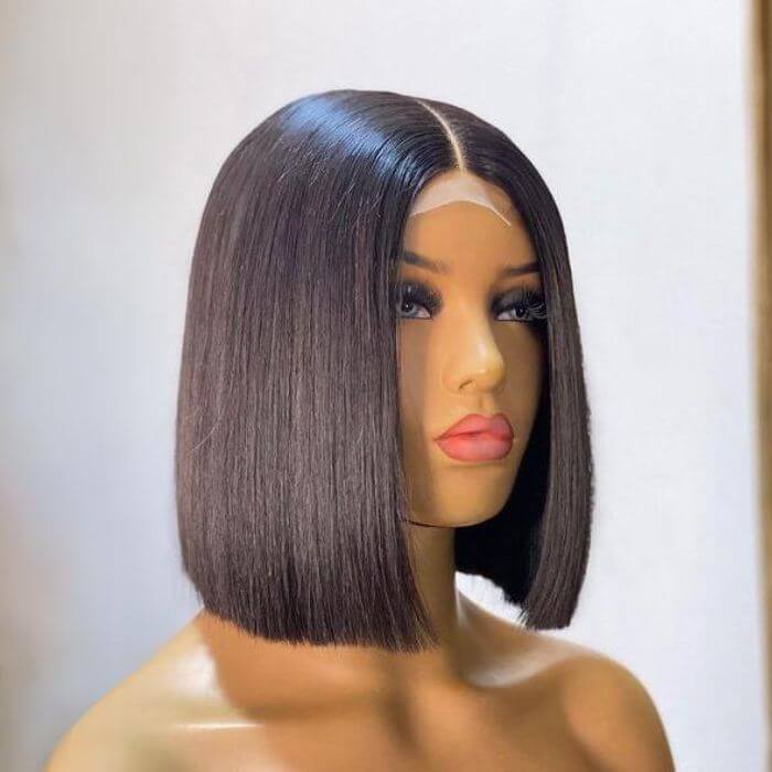 Bone Straight Short Bob Wig - Superior Quality Raw Hair