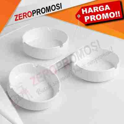 Produksi Souvenir Asbak Bulat Putih Premium Ashtray Custom Promosi Profile Picture