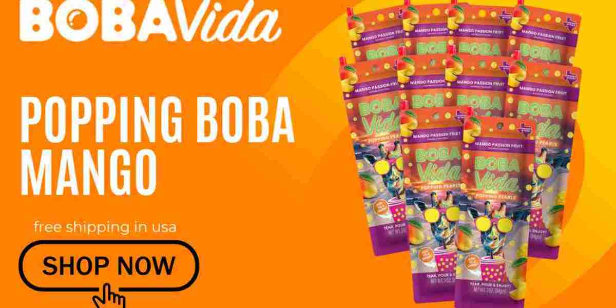 Popping boba mango by Boba Vida | Tropical Burst of Flavor