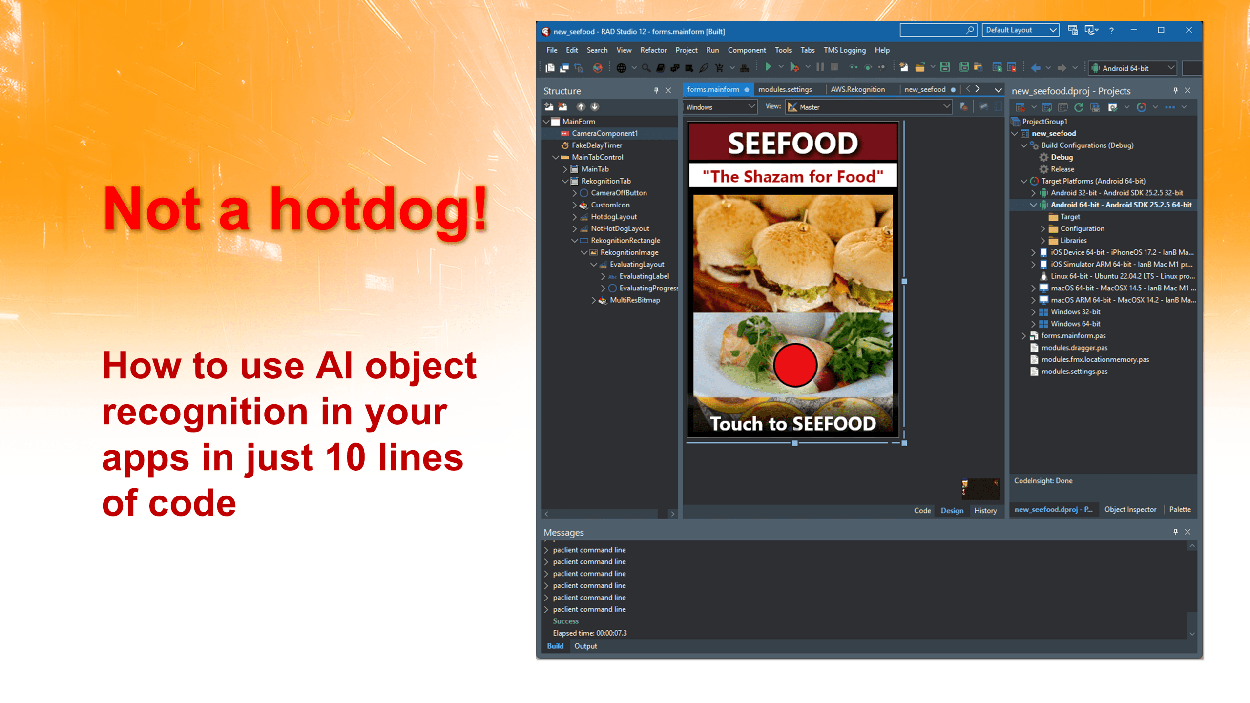 Not a Hotdog! How to Use AI Object Recognition in Your Apps